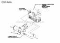 Exhaust - BS 11Hp Engine Diagram and Parts List for 2811X5S  Snapper Lawn Tractor