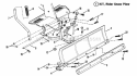 SnowDozer Plow Accessory Diagram and Parts List for 2811X5S  Snapper Lawn Tractor
