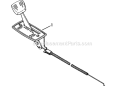 Throttle Control Diagram and Parts List for 2811X5S  Snapper Lawn Tractor