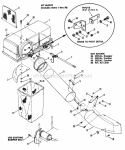 Twin-Bag Catcher Accessory Diagram and Parts List for 2811X5S  Snapper Lawn Tractor
