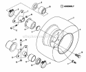 Wheels - Rear Diagram and Parts List for 2811X5S  Snapper Lawn Tractor