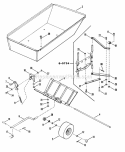 Bag-N-Wagon Accessory (Part 2) Diagram and Parts List for 2811X5S  Snapper Lawn Tractor