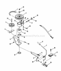 Belts Brakes Interlock Diagram and Parts List for 2811X5S  Snapper Lawn Tractor