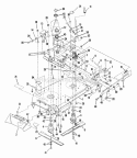Cutting Deck Diagram and Parts List for 4111X6S  Snapper Lawn Tractor