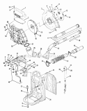 415Bpb Main Body  Frame Diagram and Parts List for 415BPB  Snapper Leaf Blower / Vacuum