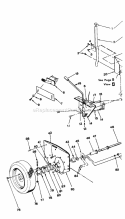 Rear Wheels Transmission And Variable Speed Drive (Part 1) Diagram and Parts List for 42113S  Snapper Lawn Tractor