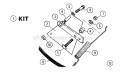 Belt Idler Kit Diagram and Parts List for 42113S  Snapper Lawn Tractor