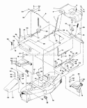 Cutting Deck - View B Parts Diagram and Parts List for 42113S  Snapper Lawn Tractor