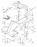 Front End Steering Diagram and Parts List for 421613BVE1  Snapper Lawn Tractor