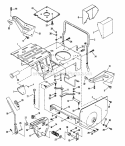 Main Case Diagram and Parts List for 421614BVE  Snapper Lawn Tractor