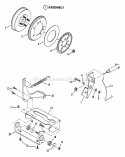 Smooth Clutch Assembly Diagram and Parts List for 421614BVE  Snapper Lawn Tractor