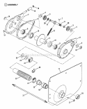 Chain Case LH Fender Diagram and Parts List for 421614BVE  Snapper Lawn Tractor