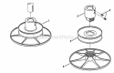 Drive Disc Assembly Diagram and Parts List for 421614BVE  Snapper Lawn Tractor