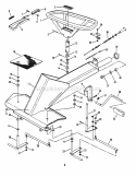 Front End Steering Diagram and Parts List for 421615BVE  Snapper Lawn Tractor