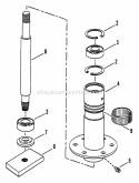 Spindle Diagram and Parts List for 421615BVE  Snapper Lawn Tractor