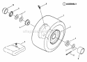 Wheels-Front Diagram and Parts List for 421615BVE  Snapper Lawn Tractor