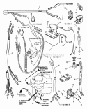 Electrical Systems For 16 Hp Tecumseh Diagram and Parts List for 421615BVE  Snapper Lawn Tractor