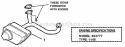 Exhaust Muffler Engine Diagram and Parts List for 421616BVE 82384 Snapper Lawn Tractor
