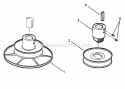 Drive Disc Assembly Diagram and Parts List for 421616BVE 82384 Snapper Lawn Tractor