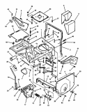 Main Case Diagram and Parts List for 421616BVE 82384 Snapper Lawn Tractor