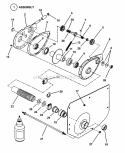 Chain Case LH Fender Diagram and Parts List for 421616BVE 82384 Snapper Lawn Tractor