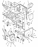 Main Case Diagram and Parts List for 421620BVE  Snapper Lawn Tractor