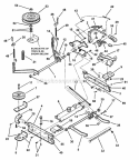 Rails Lift Arms Cam Lift Diagram and Parts List for 421620BVE  Snapper Lawn Tractor