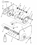 Chain Case LH Fender Diagram and Parts List for 421620BVE  Snapper Lawn Tractor