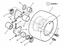 Wheels - Rear Diagram and Parts List for 421620BVE  Snapper Lawn Tractor