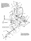 42 Cutting Deck Assembly Diagram and Parts List for 421622BVE 84707 Snapper Lawn Tractor