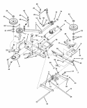Rails Lift Arms Cam Lift (Part 1) Diagram and Parts List for 421622BVE 84707 Snapper Lawn Tractor