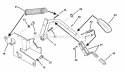 Rails Lift Arms Cam Lift (Part 2) Diagram and Parts List for 421622BVE 84707 Snapper Lawn Tractor