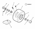 Wheels - Front Diagram and Parts List for 421823BVE 84880 Snapper Lawn Tractor