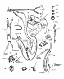 Electrical Systems (For 18  20Hp Briggs) Diagram and Parts List for 421823BVE 84880 Snapper Lawn Tractor