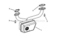 Exhaust Muffler Engine Diagram and Parts List for 421823BVE 84880 Snapper Lawn Tractor