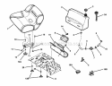 Fuel Tank And Operators Seat Diagram and Parts List for 421823BVE 84880 Snapper Lawn Tractor
