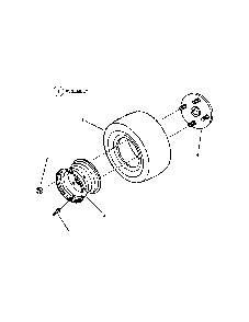 Traction, rear wheel Diagram and Parts List for SPA481 SERIES 3 Snapper Lawn Mower