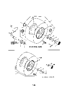 Wheels, front & rear Diagram and Parts List for WLT160H42HBV2  Snapper Lawn Tractor