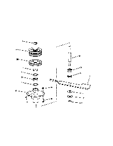 48" deck spindle (series i) Diagram and Parts List for WLT160H42HBV2  Snapper Lawn Tractor