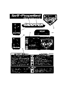 Decals (21") Diagram and Parts List for 13037123  Snapper Lawn Mower