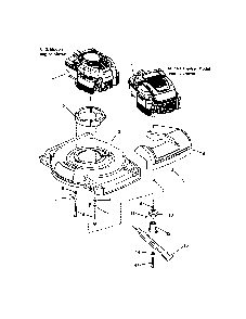 Engine & blade Diagram and Parts List for 130371210  Snapper Lawn Mower