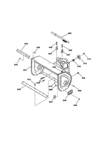 Auger Housing Diagram and Parts List for 1696002 M1227EX Snapper Snow Blower