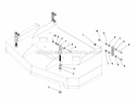 48 Mower Deck Group - Hanger Chains Diagram and Parts List for 400ZB2748 5900528 Snapper Lawn Tractor