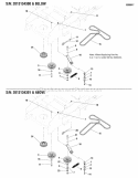 Pump Drive Group Diagram and Parts List for 400ZB2748 5900528 Snapper Lawn Tractor