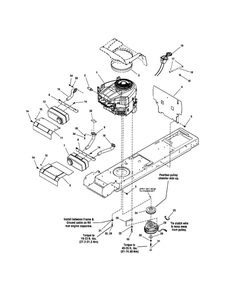 Engine Diagram and Parts List for ELT2044 2690594 Snapper Lawn Tractor