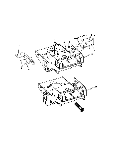 Rear frame/tank brackets Diagram and Parts List for 85673  Snapper Lawn Mower