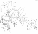 Blower Group Diagram and Parts List for 5600539  Snapper Lawn Tractor Accessories