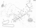 Blower Mount Group Diagram and Parts List for 5600539  Snapper Lawn Tractor Accessories