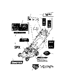Part Location Diagram of 7103970 Snapper Decal, Battery