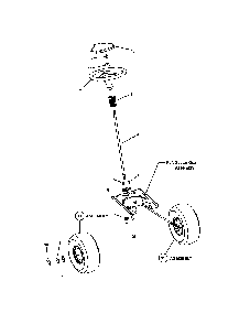 Steering Diagram and Parts List for CLT24520  Snapper Lawn Tractor